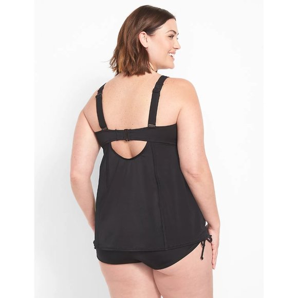 Lane Bryant Livi Active Underwire Mesh Strap Relaxed Tankini SwimTop 46G - Picture 3 of 4